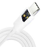 Cablu 3mk Hyper Silicone, USB-C to USB-C, 60W, 3A, 1m, Alb