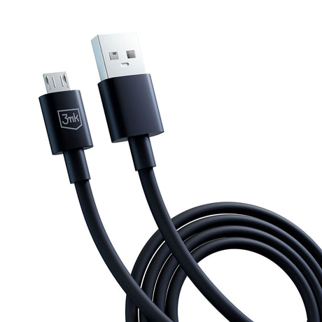 Cablu 3mk Hyper, USB-A to Micro-USB, 5V, 2.4A, 1.2m, Negru