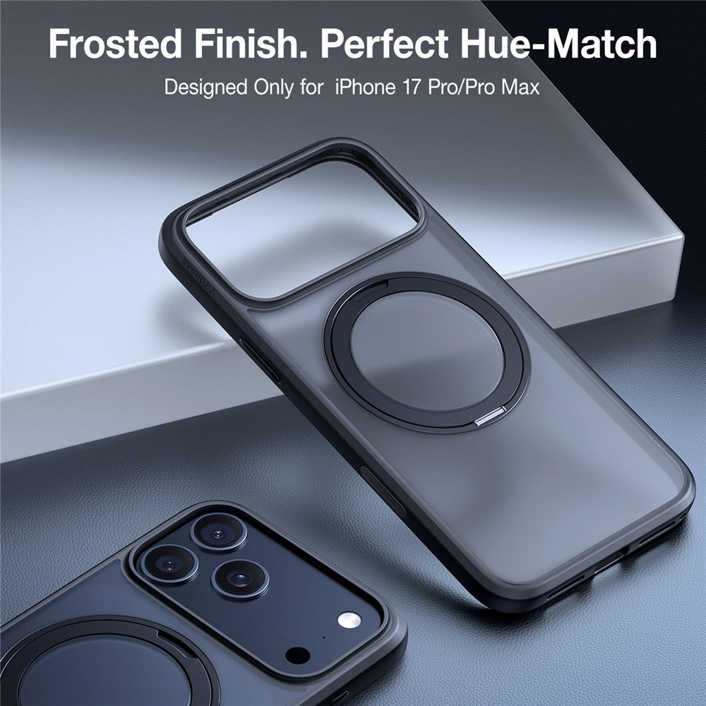 Husa de protectie Torras Ostand Pro MagSafe Series compatibil cu iPhone 17 Pro, Negru