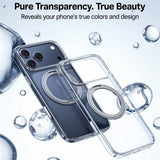 Husa de protectie Torras Ostand Pro MagSafe Series compatibil cu iPhone 17 Pro, Transparent