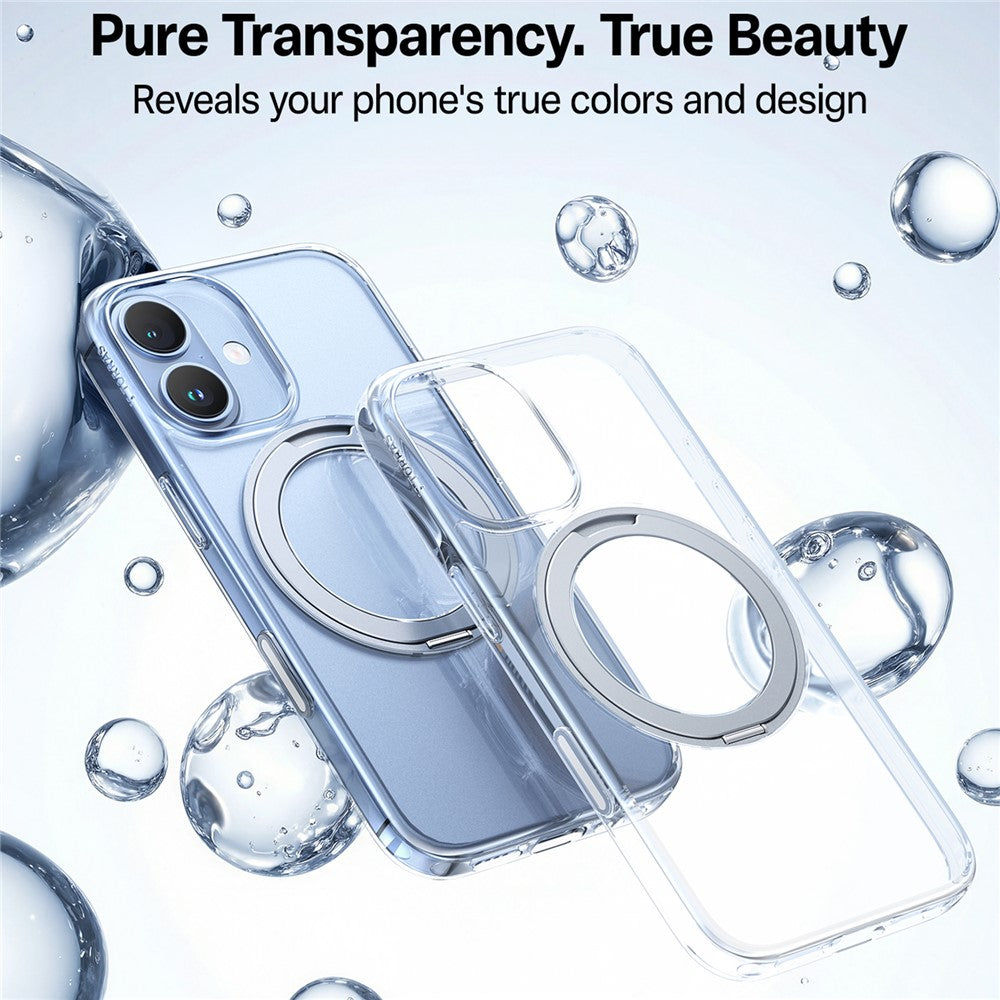 Husa de protectie Torras Ostand Pro MagSafe Series compatibil cu iPhone 17, Transparent