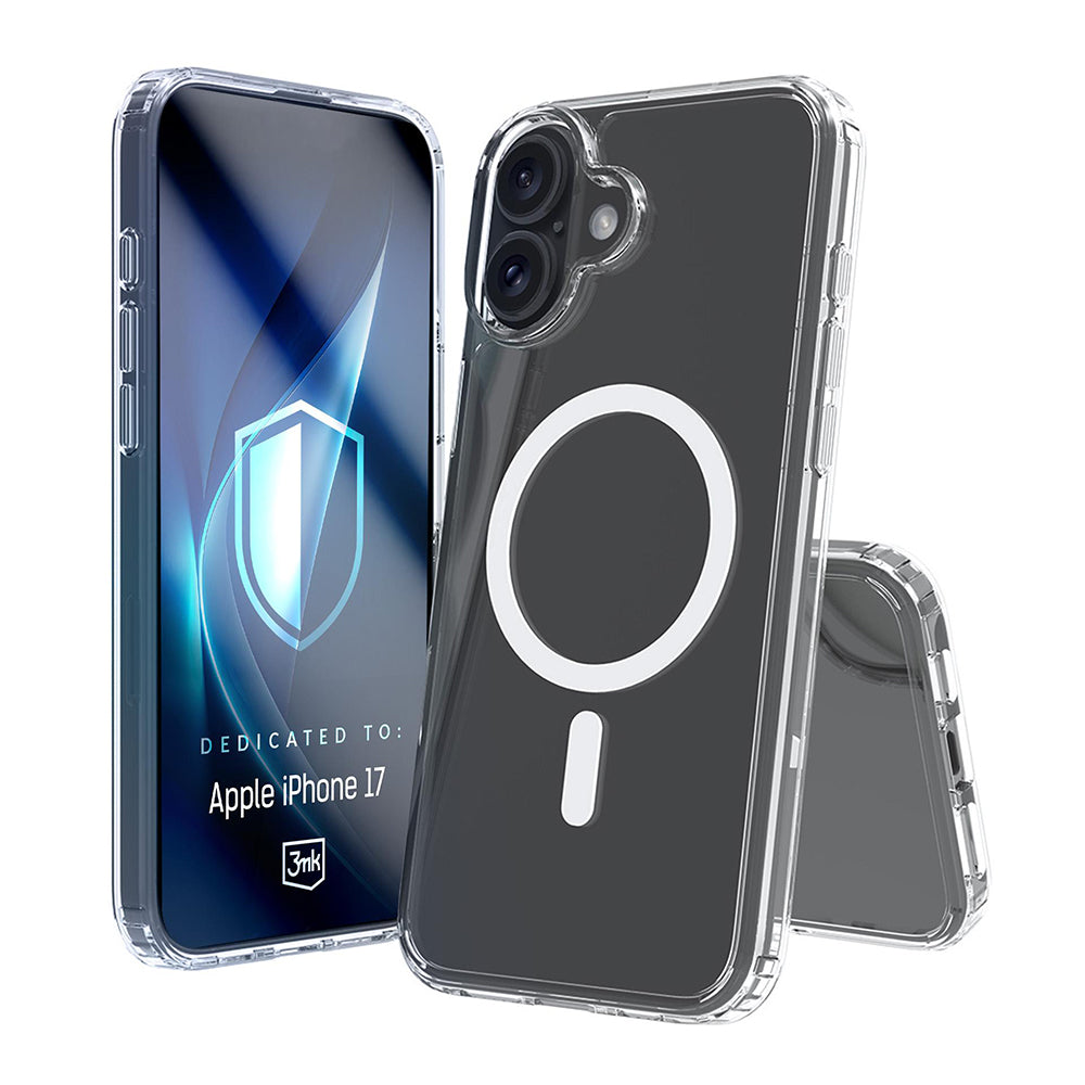 Husa de protectie 3mk Armor MagCase compatibil cu iPhone 17, Transparent
