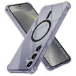Husa de protectie Techsuit Shockproof Clear Silicone MagSafe compatibil cu Samsung Galaxy S24, Negru Fumuriu