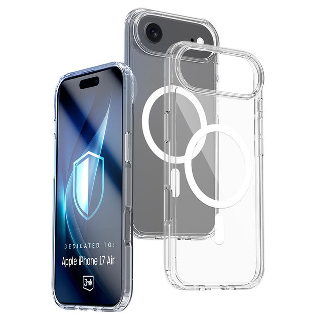 Husa de protectie 3mk Armor MagCase compatibil cu iPhone 17 Air, Transparent