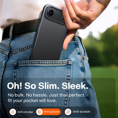 Husa de protectie Torras SlimFit MagSafe Series compatibil cu iPhone 17, Negru