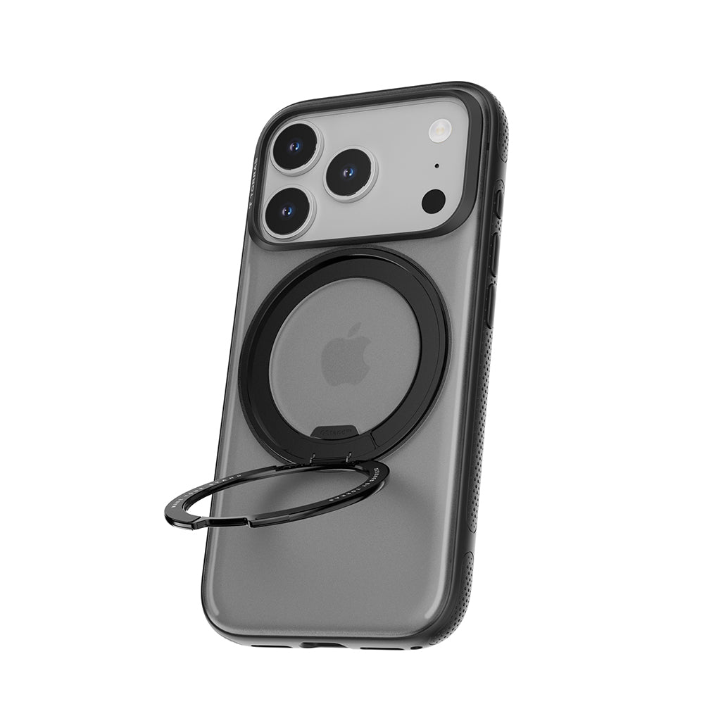 Husa de protectie Torras Ostand R Fitness Series compatibil cu iPhone 17 Pro, Transparent