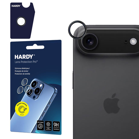 Folie de protectie 3mk Hardy Lens Protection Pro compatibil cu iPhone 17 Air, Negru