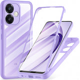 Folie de protectie Techsuit ColorVerse 360 Series + compatibil cu Oppo A40 4G / A60 5G, Mov