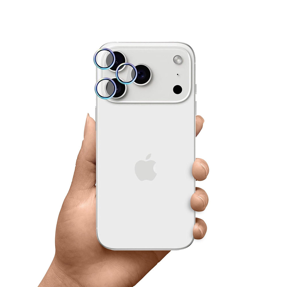 Folie de protectie 3mk Hardy Lens Protection Pro compatibil cu iPhone 17 Pro / iPhone 17 Pro Max, Curcubeu