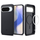 Husa de protectie Spigen Caseology Nano Pop MagSafe (ACS09713) compatibil cu Google Pixel 10 / 10 Pro, Negru Sesame