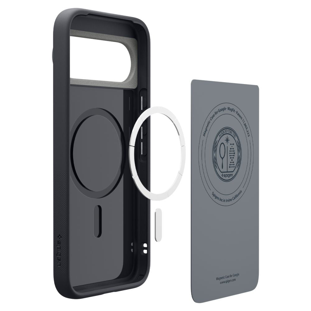 Husa de protectie Spigen Caseology Nano Pop MagSafe (ACS09713) compatibil cu Google Pixel 10 / 10 Pro, Negru Sesame