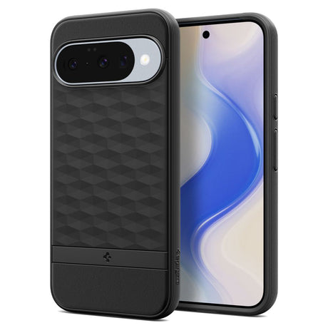 Husa de protectie Spigen Caseology Parallax MagSafe (ACS09708) compatibil cu Google Pixel 10 / 10 Pro, Negru Mat