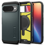 Husa de protectie Spigen Tough Armor MagSafe (ACS09707) compatibil cu Google Pixel 10 / 10 Pro, Abyss Green