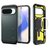 Husa de protectie Spigen Tough Armor MagSafe (ACS09707) compatibil cu Google Pixel 10 / 10 Pro, Abyss Green
