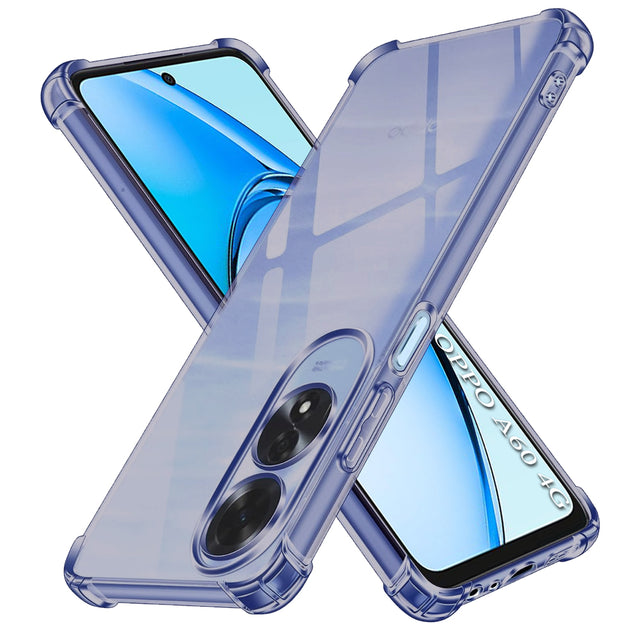Husa de protectie Techsuit Shockproof Clear Silicone compatibil cu Oppo A60 4G, Negru Fumuriu