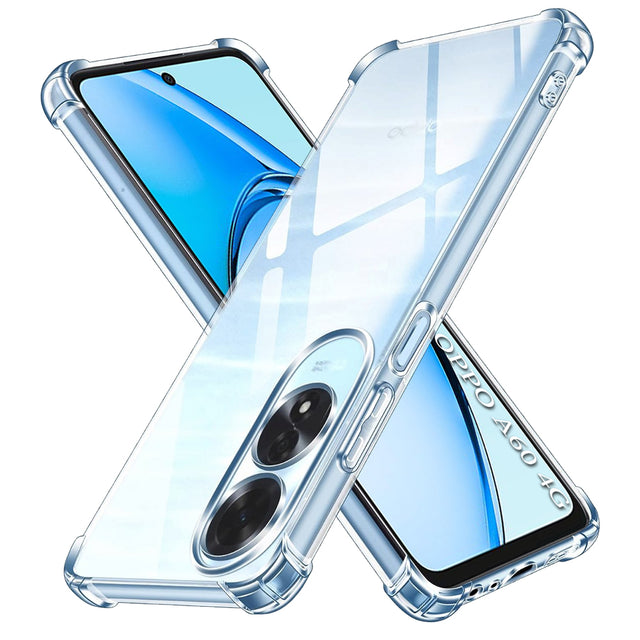 Husa de protectie Techsuit Shockproof Clear Silicone compatibil cu Oppo A60 4G, Transparent
