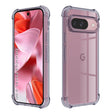 Husa de protectie Techsuit Shockproof Clear Silicone compatibil cu Google Pixel 9, Negru Fumuriu