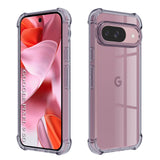 Husa de protectie Techsuit Shockproof Clear Silicone compatibil cu Google Pixel 9, Negru Fumuriu