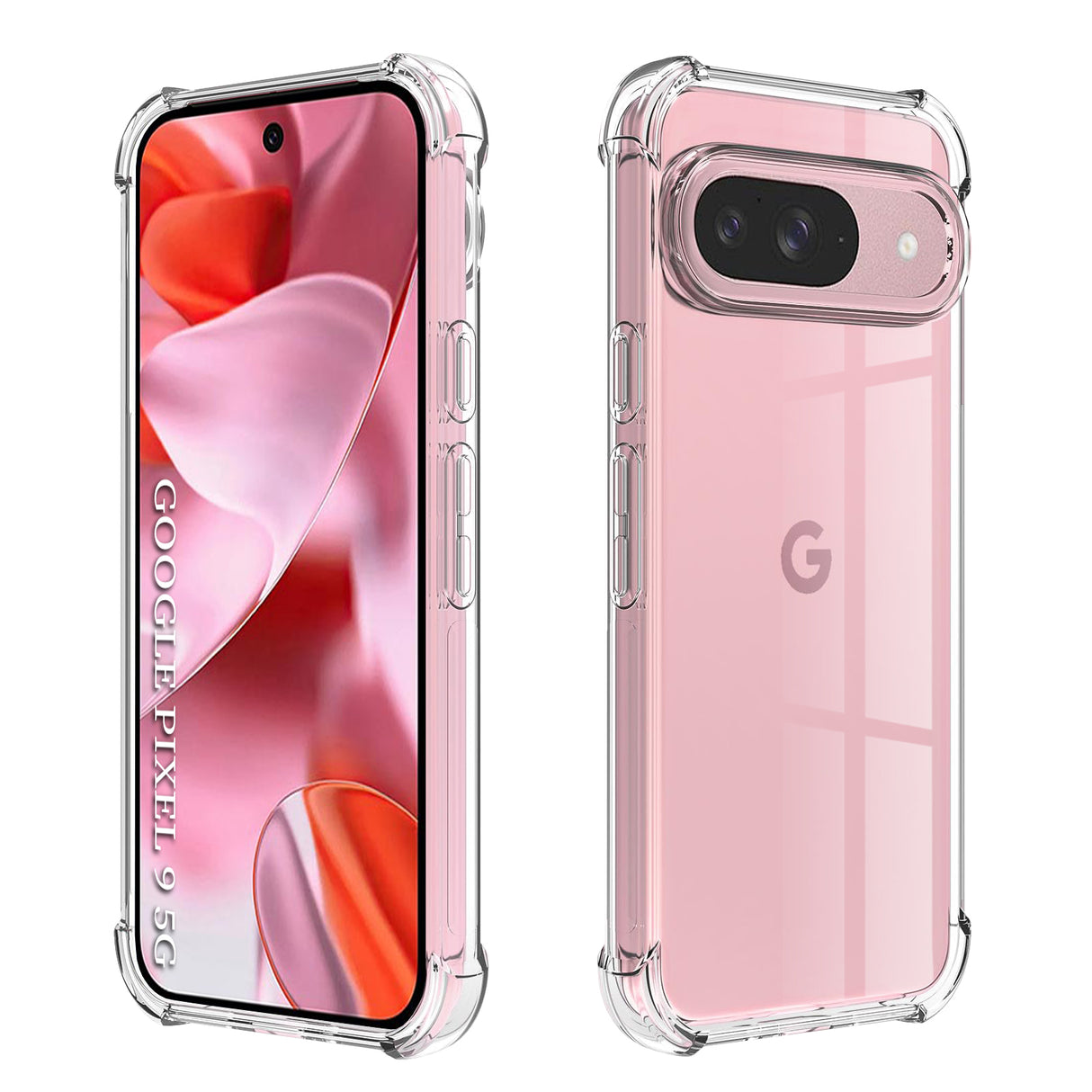Husa de protectie Techsuit Shockproof Clear Silicone compatibil cu Google Pixel 9, Transparent