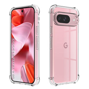 Husa de protectie Techsuit Shockproof Clear Silicone compatibil cu Google Pixel 9, Transparent