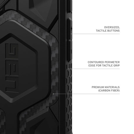 Husa de protectie UAG Monarch Pro compatibil cu iPhone 17 Pro, Carbon Fiber