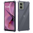 Husa de protectie Techsuit Shockproof Clear Silicone compatibil cu Motorola Moto G55, Negru Fumuriu