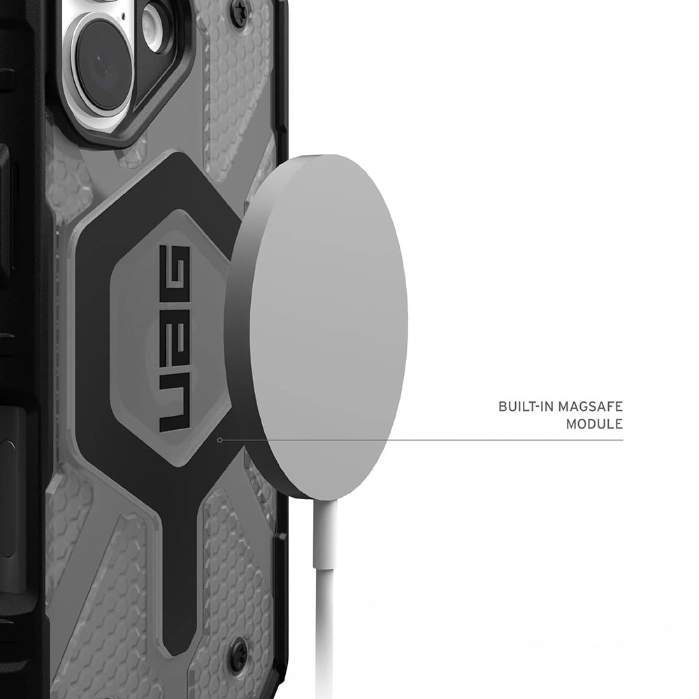 Husa de protectie UAG Pathfinder Clear MagSafe compatibil cu iPhone 17, Ash / Negru