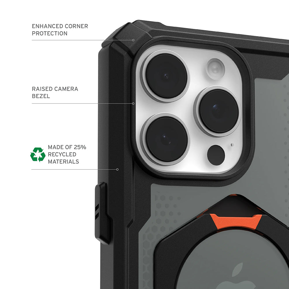 Husa de protectie UAG Plasma XTE MagSafe compatibil cu iPhone 17 Pro, Negru / Orange