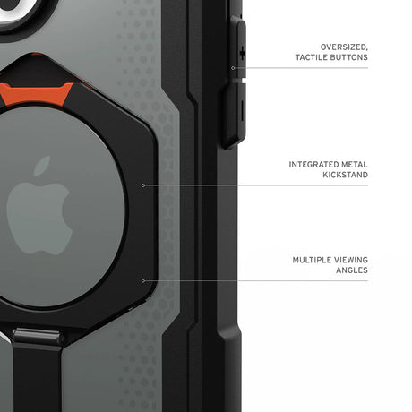 Husa de protectie UAG Plasma XTE MagSafe compatibil cu iPhone 17 Pro, Negru / Orange