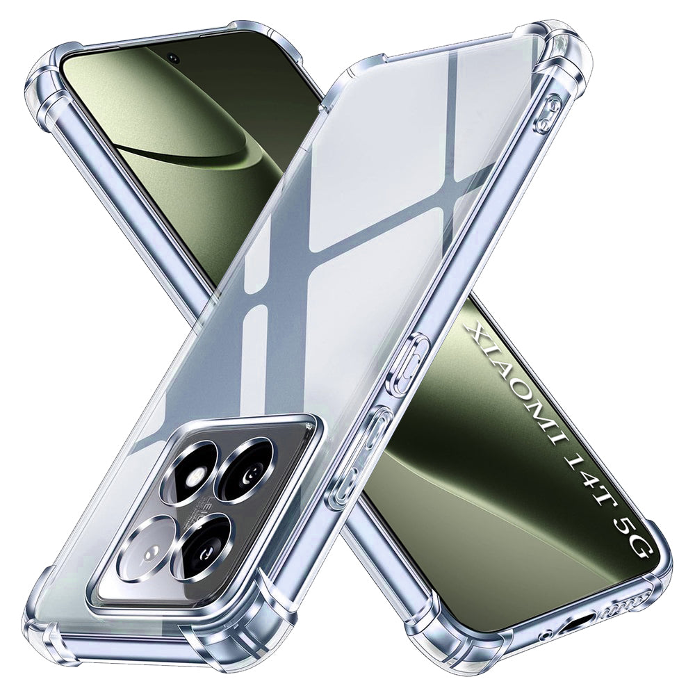Husa de protectie Techsuit Shockproof Clear Silicone compatibil cu Xiaomi 14T, Transparent