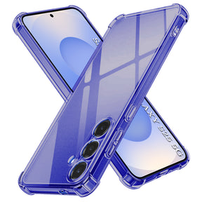 Husa de protectie Techsuit Shockproof Clear Silicone compatibil cu Samsung Galaxy S25, Negru Fumuriu
