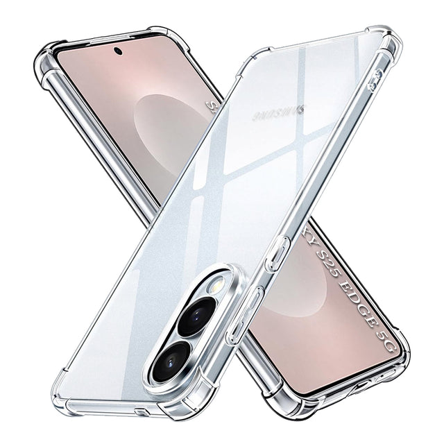 Husa de protectie Techsuit Shockproof Clear Silicone compatibil cu Samsung Galaxy S25 Edge, Transparent