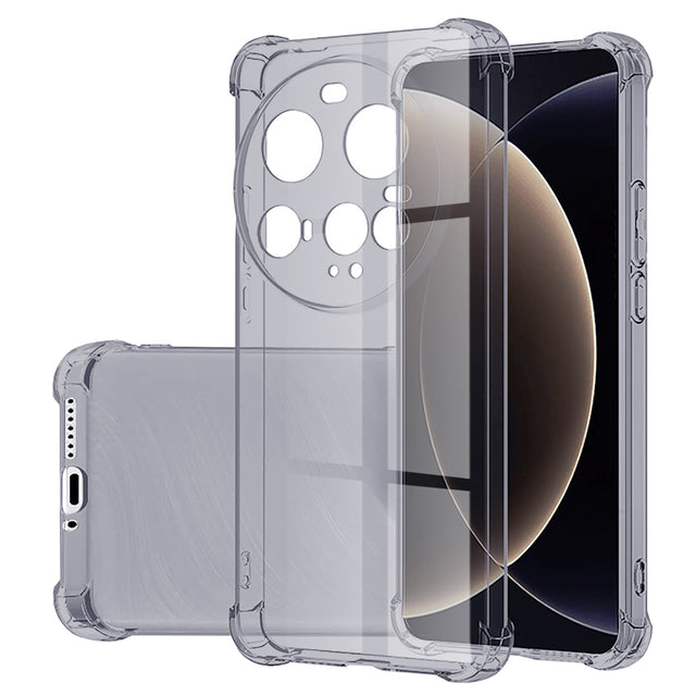 Husa de protectie Techsuit Shockproof Clear Silicone compatibil cu Xiaomi 15 Ultra, Negru Fumuriu