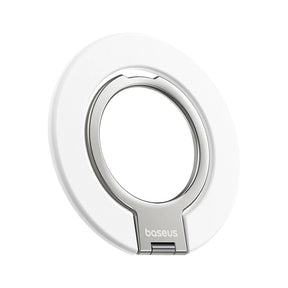 Suport Baseus MagPro 3 (Z0004803), Magnetic, Dual-Ring, Alb Stelar Off-White
