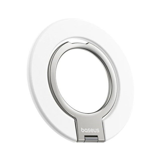 Suport Baseus MagPro 3 (Z0004803), Magnetic, Dual-Ring, Alb Stelar Off-White