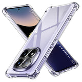 Husa de protectie Techsuit Shockproof Clear Silicone compatibil cu Xiaomi Redmi Note 14 Pro+ 5G, Transparent