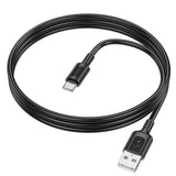 Cablu Borofone Feliz Series (BX111), USB to Type-C, PVC, Universal, 60W, 3A, 1m, Negru