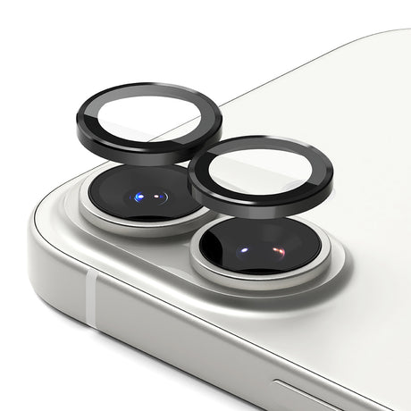 Folie de protectie Ringke Camera Lens Frame Glass (set de 2) compatibil cu iPhone 17, Negru