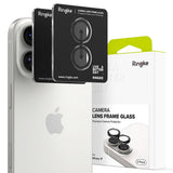 Folie de protectie Ringke Camera Lens Frame Glass (set de 2) compatibil cu iPhone 17, Negru