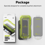 Folie de protectie Ringke Easy Slide Privacy Tempered Glass (set de 2) compatibil cu iPhone 17, Negru