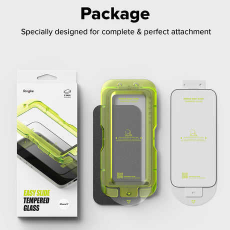 Folie de protectie Ringke Easy Slide Tempered Glass (set de 2) compatibil cu iPhone 17 Air, Transparent