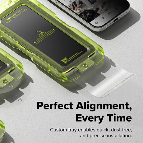 Folie de protectie Ringke Easy Slide Privacy Tempered Glass (set de 2) compatibil cu iPhone 17 Air, Negru