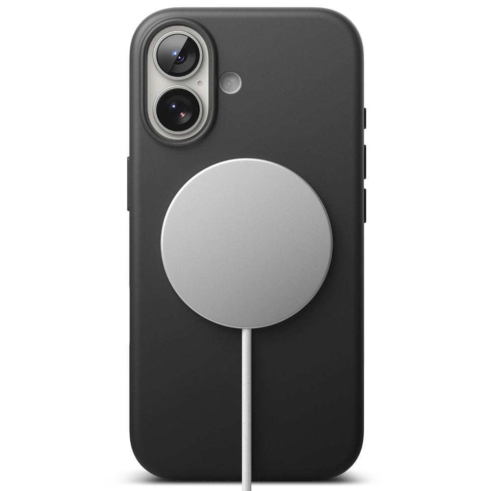 Husa de protectie Ringke Silicone Magnetic MagSafe compatibil cu iPhone 17, Negru