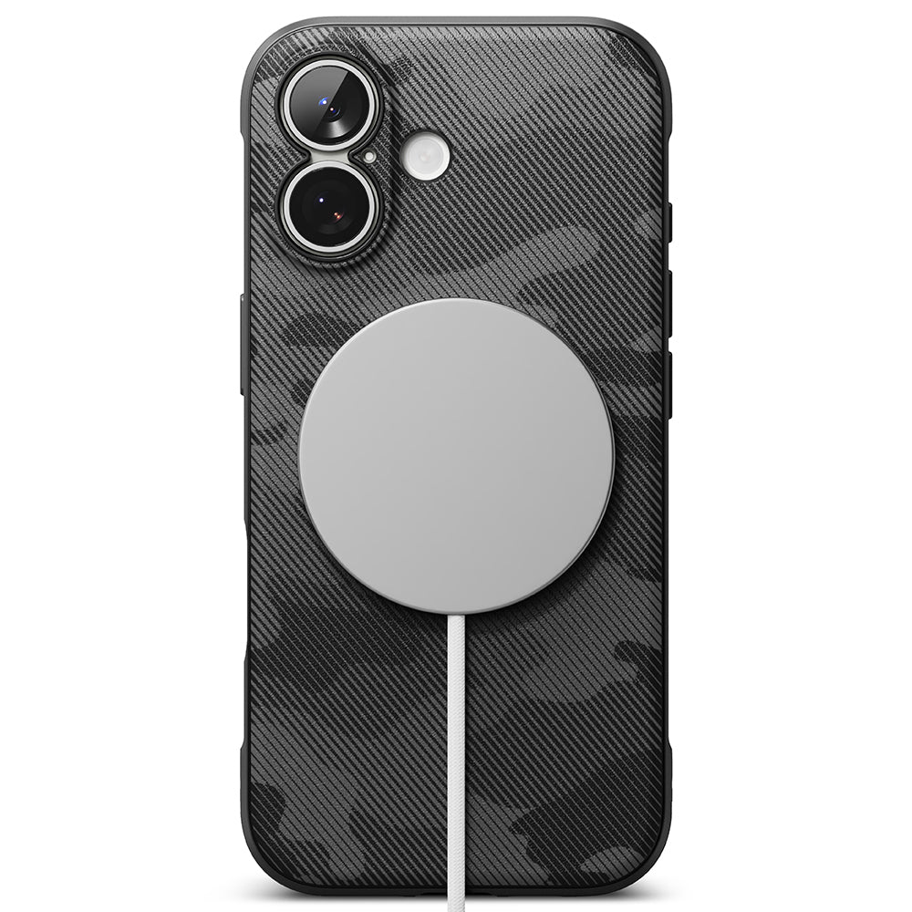 Husa de protectie Ringke Onyx MagSafe compatibil cu iPhone 17, Camo Black