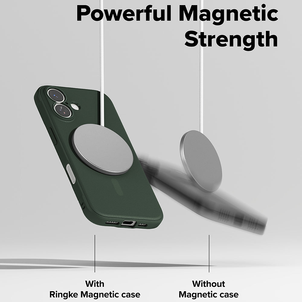 Husa pentru iPhone 17 - Ringke Onyx MagSafe - Dark Green