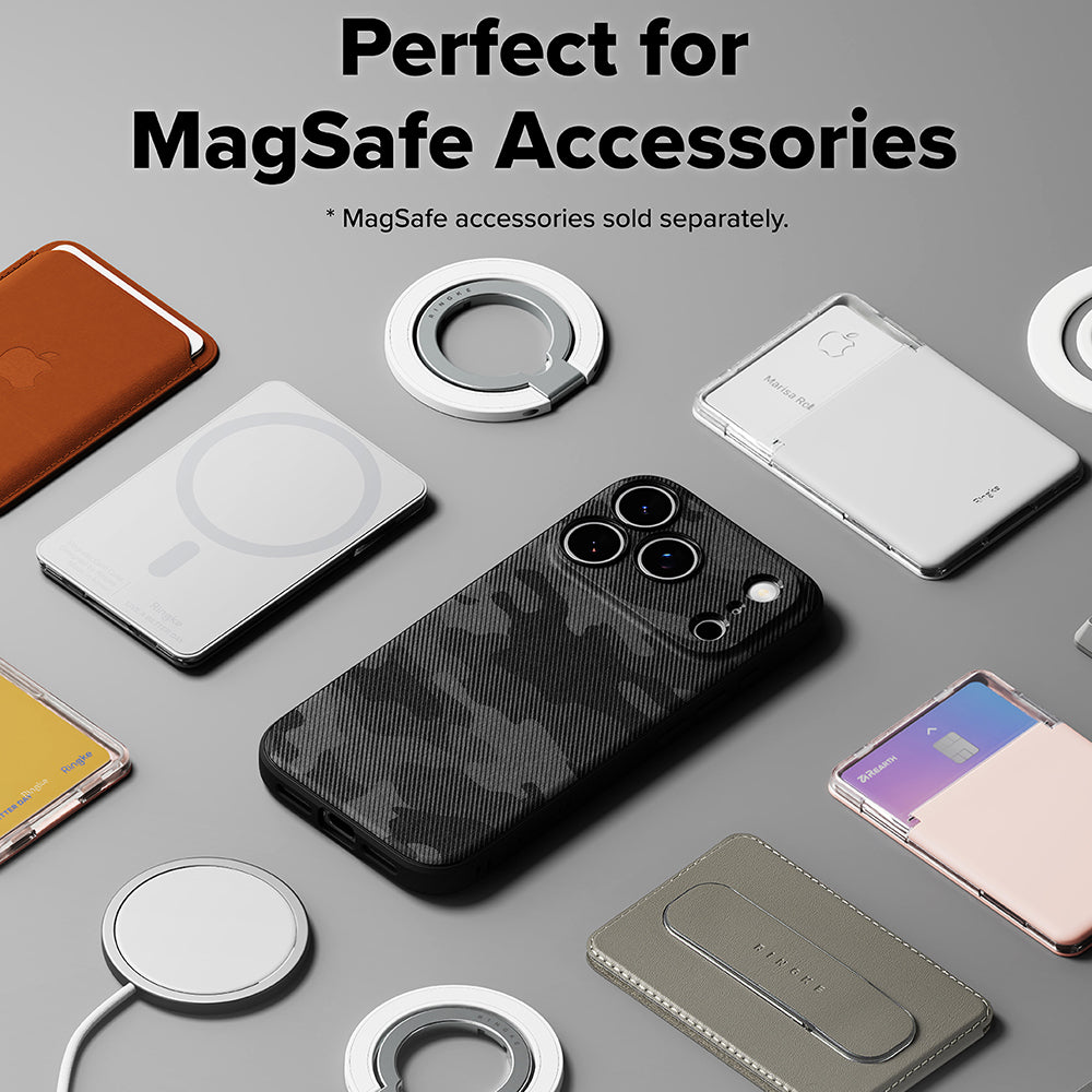 Husa de protectie Ringke Onyx MagSafe compatibil cu iPhone 17 Pro Max, Camo Black