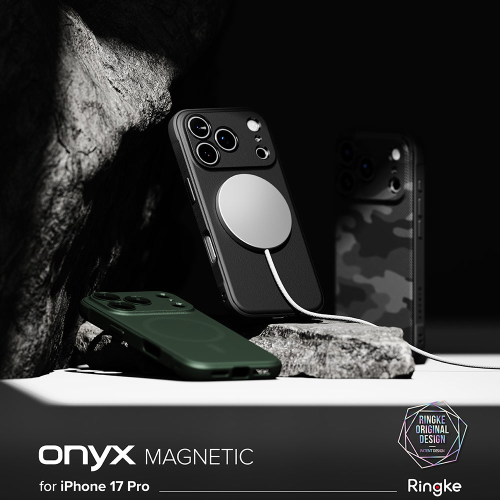 Husa de protectie Ringke Onyx MagSafe compatibil cu iPhone 17 Pro, Camo Black