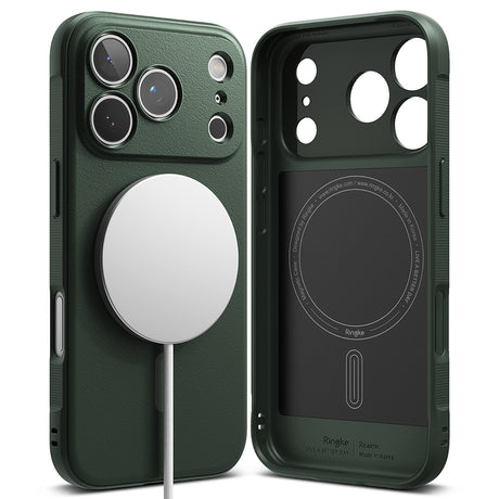 Husa de protectie Ringke Onyx MagSafe compatibil cu iPhone 17 Pro, Verde Inchis