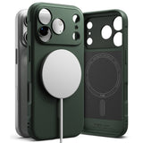 Husa de protectie Ringke Onyx MagSafe compatibil cu iPhone 17 Pro, Verde Inchis