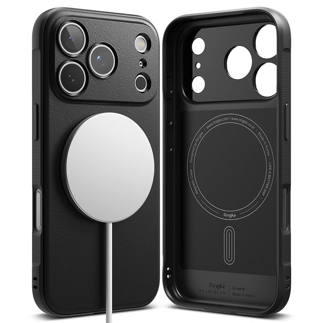 Husa de protectie Ringke Onyx MagSafe compatibil cu iPhone 17 Pro, Negru